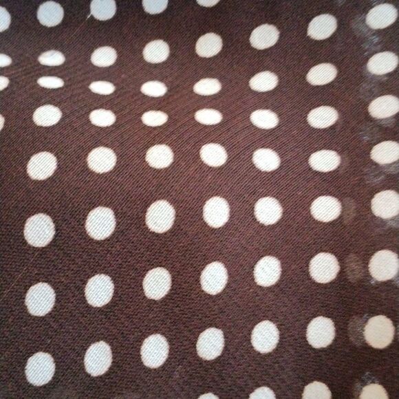 MSK Brown and White Dotted Dress - Picture 9 of 9